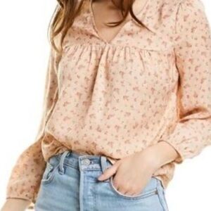 Floral Peach Blouse